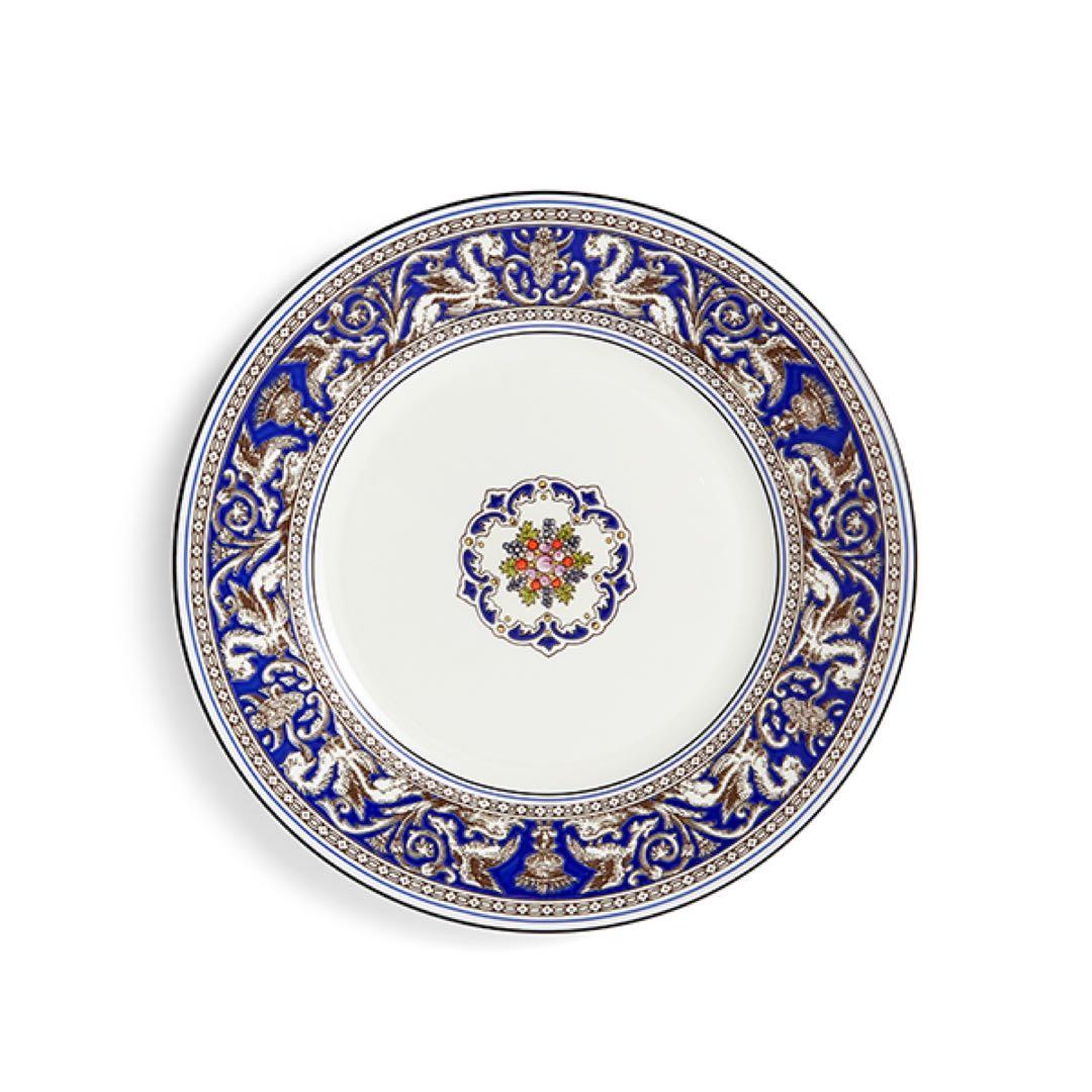 新品ウェッジウッド フロレンティーン マリン フューシャ ピンク20cmプレート