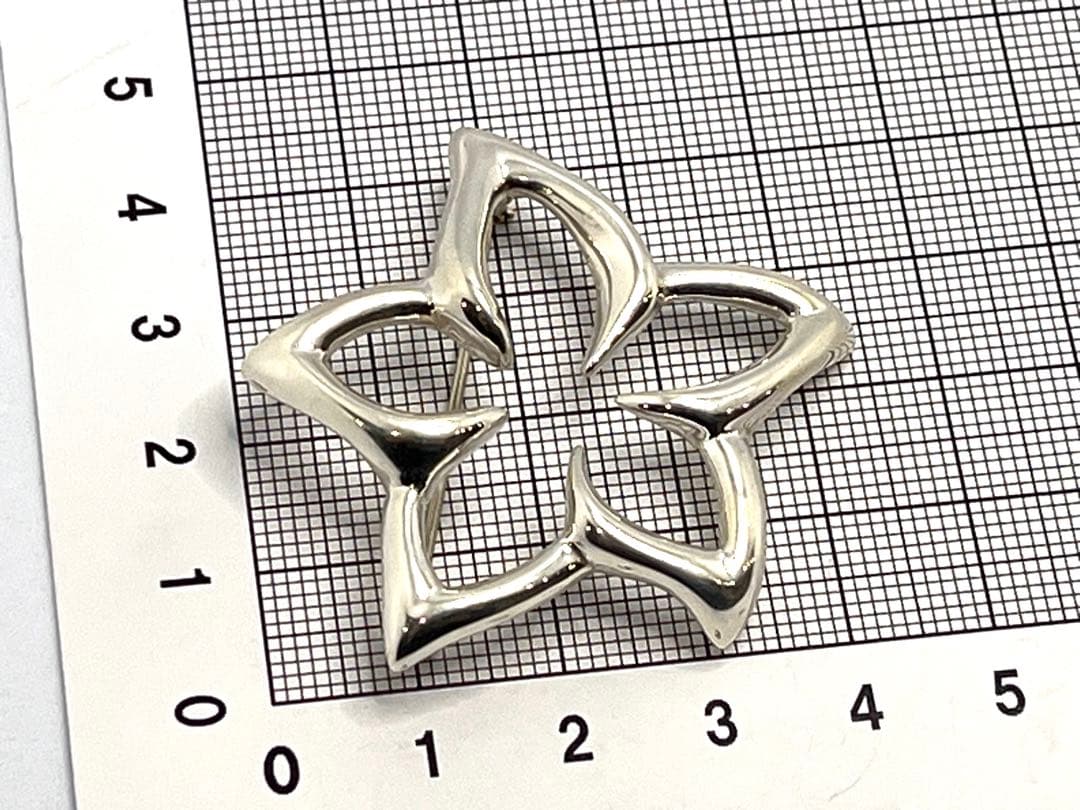 c217 美品　希少　1996 オールドティファニー　プルメリア　ブローチ