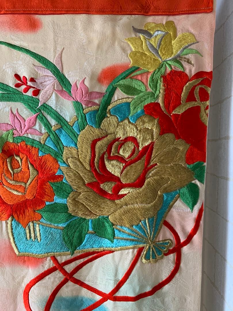 【リメイク】アンティーク暖簾　子ども晴れ着