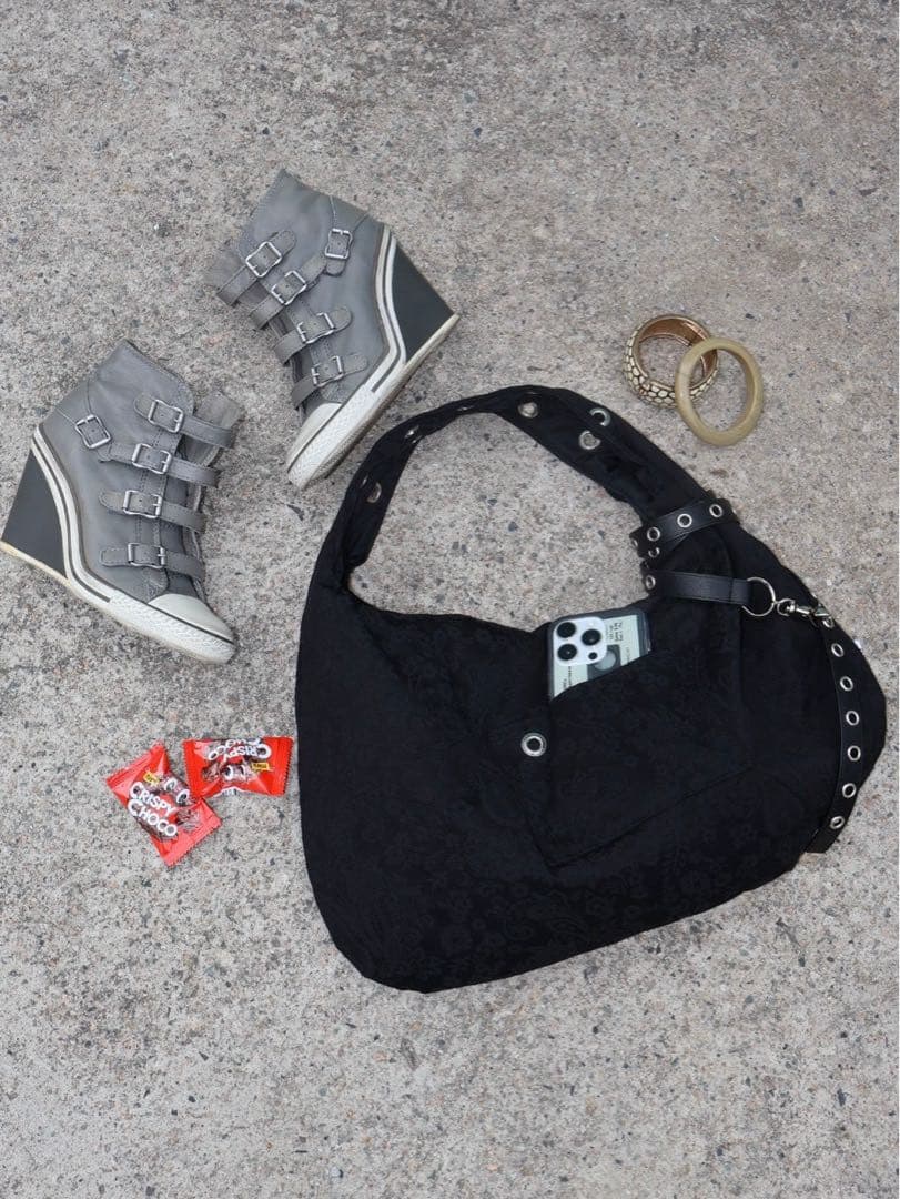 DEPC Eyelet jacquard bag 新品