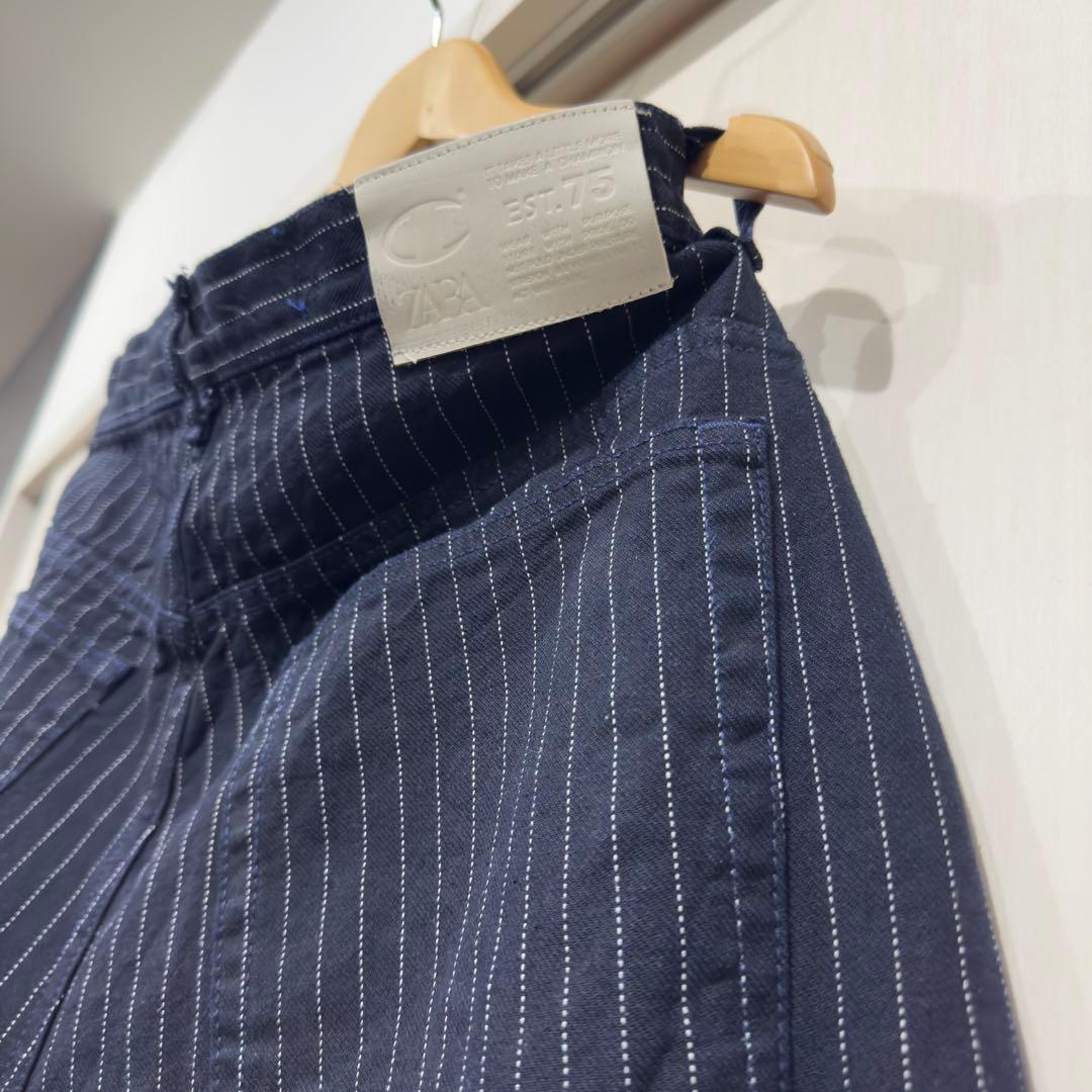 【ZARA × Champion】ストライプ バギーフィット ジーンズ