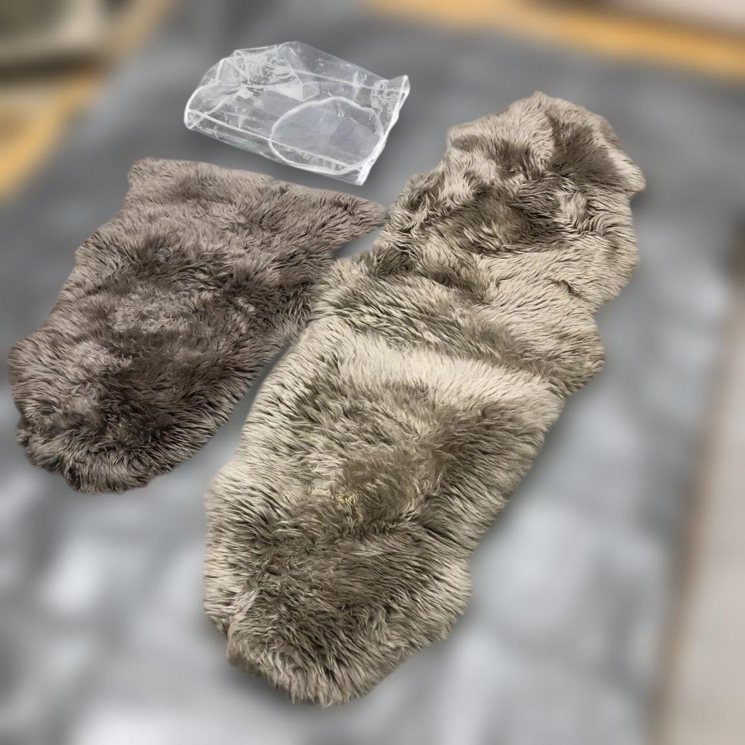 送料無料 天然ムートンラグ 毛皮 敷物 シープスキン 冬用ラグ 251230