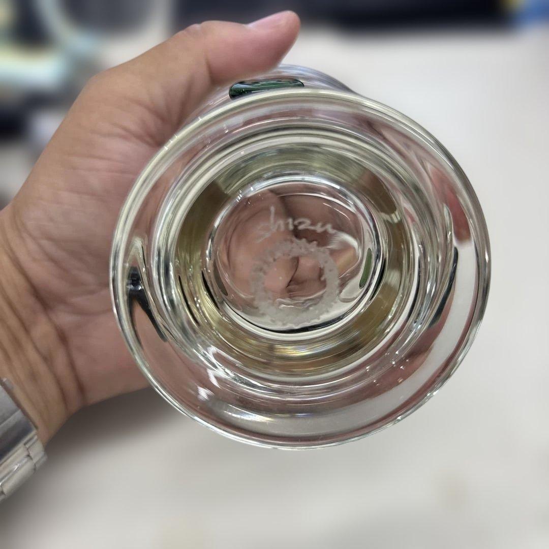 【Y】N10061 舩木倭帆　作　プラントグラス　吹きガラス　Shizu