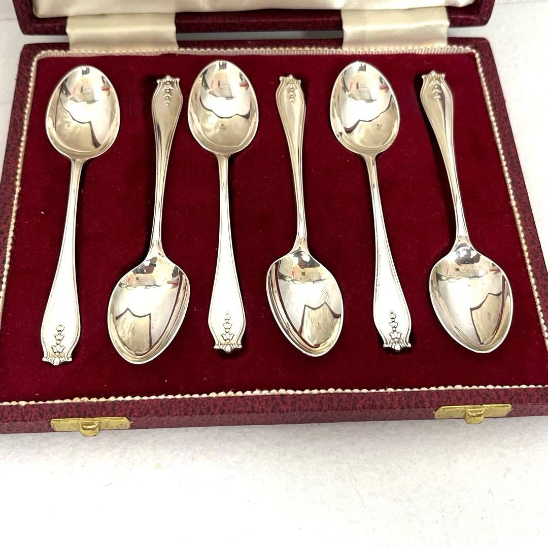 【T】GARRARD ガラード カトラリー スプーン ６本セット シルバーカラー