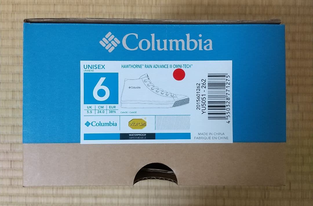 【未使用】24cm コロンビア防水スニーカー