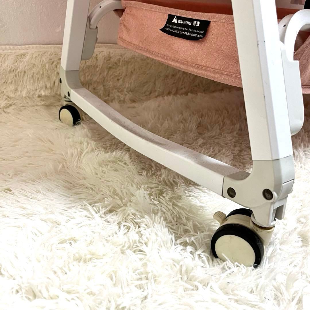 HZDMJ 折りたたみ ベビーベッド ピンク