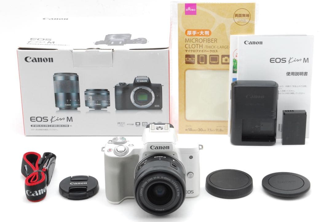 ✨極美品✨キャノン EOS Kiss M❤️高性能ミラーレス！