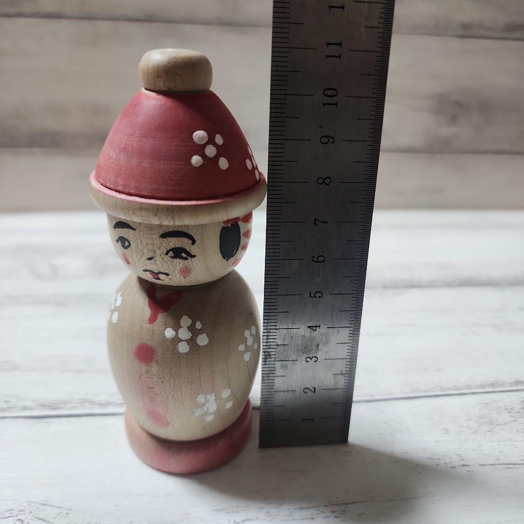 期間限定値下げ　こけし　帽子こけし　阿保金光　高さ約11cm