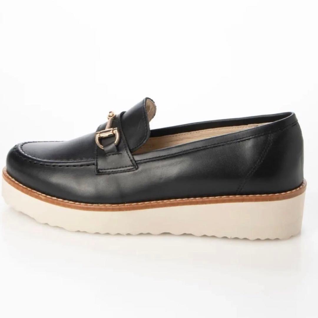 セール　新品 未使用 ボントレ ローファー 靴 本革 ブラック 39