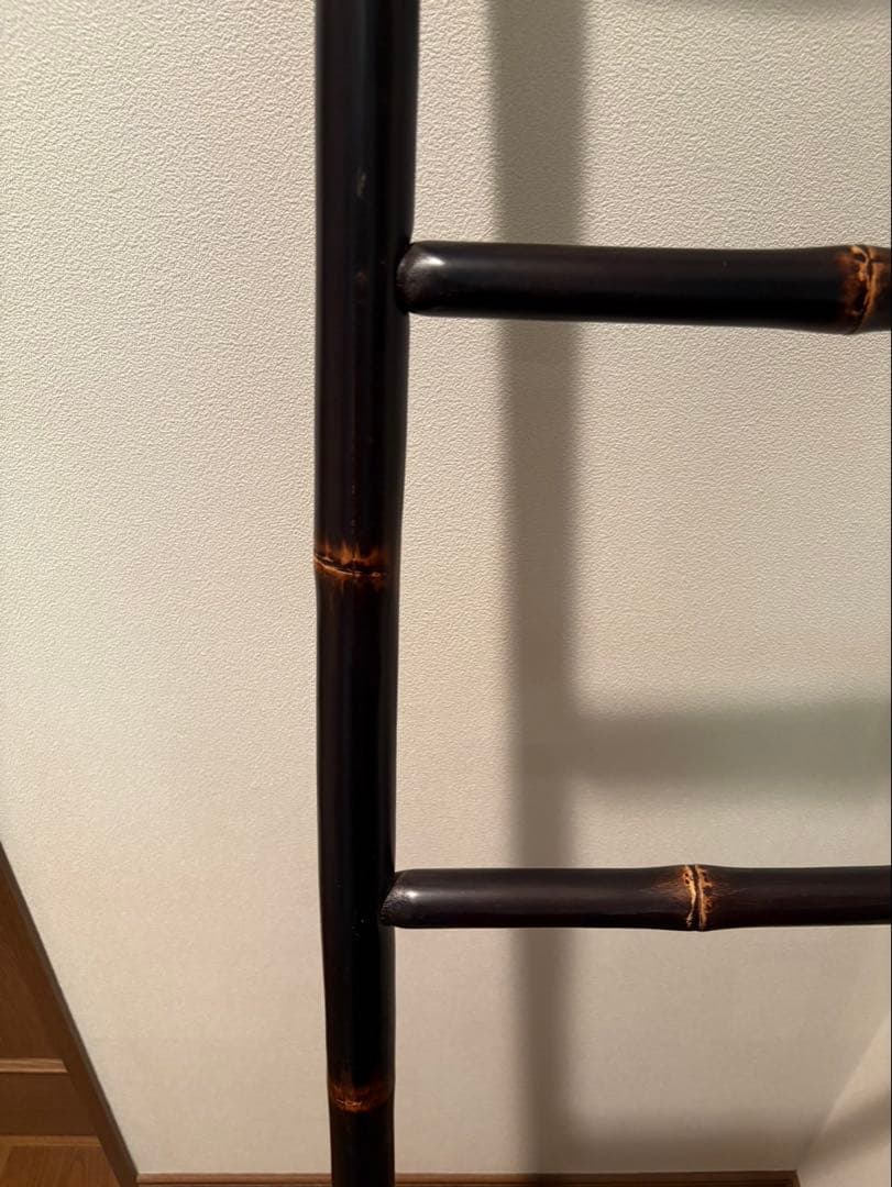 レトロ&アンティーク! 鑑賞.ディスプレイ用・和風.飾り竹梯子! 当時物!