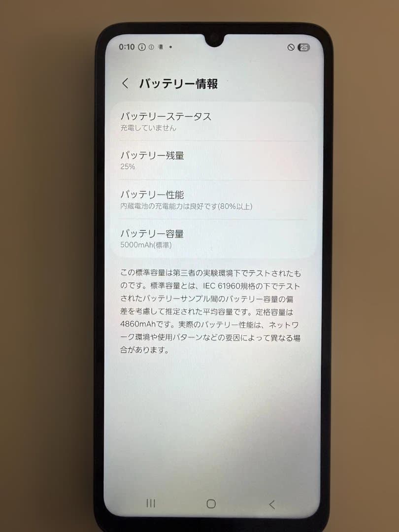 Samsung Galaxy A25 5G 本体　#4874-1