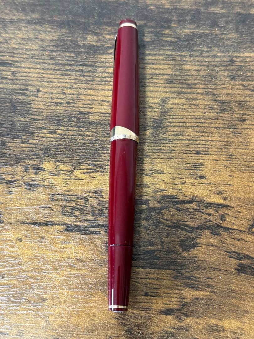 筆記確認＆洗浄済　1960年代　12 ボルドー　モンブラン　万年筆 18金　F