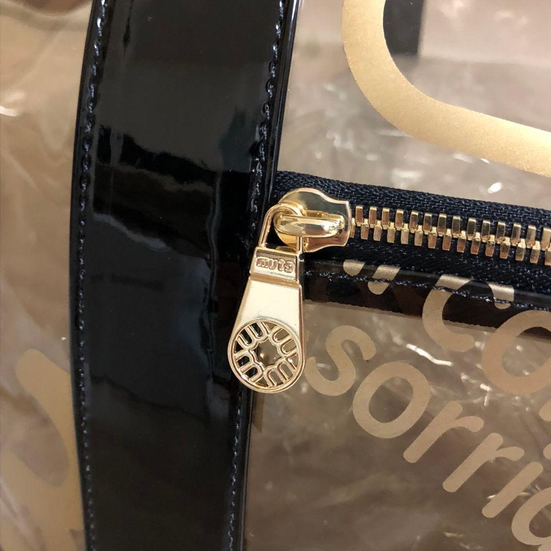 MUTA MARINEムータマリン クリア トートバッグビーチバッグ ブラック