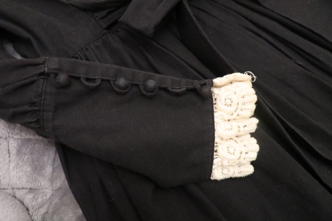 田園詩 / 綿レース襟付きワンピース