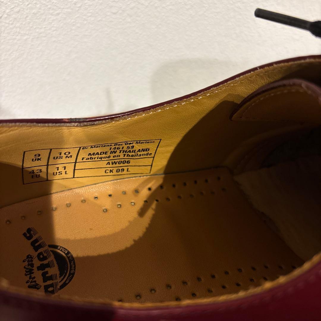 【美品】Dr. Martens バーガンディ レースアップシューズ uk9