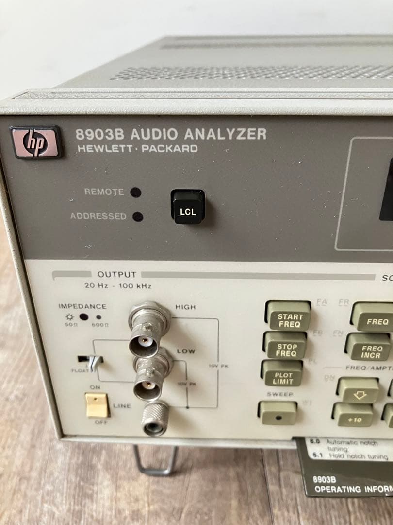 XMS 様用　hp 8903B 測定器　ヒューレットパッカード　未確認