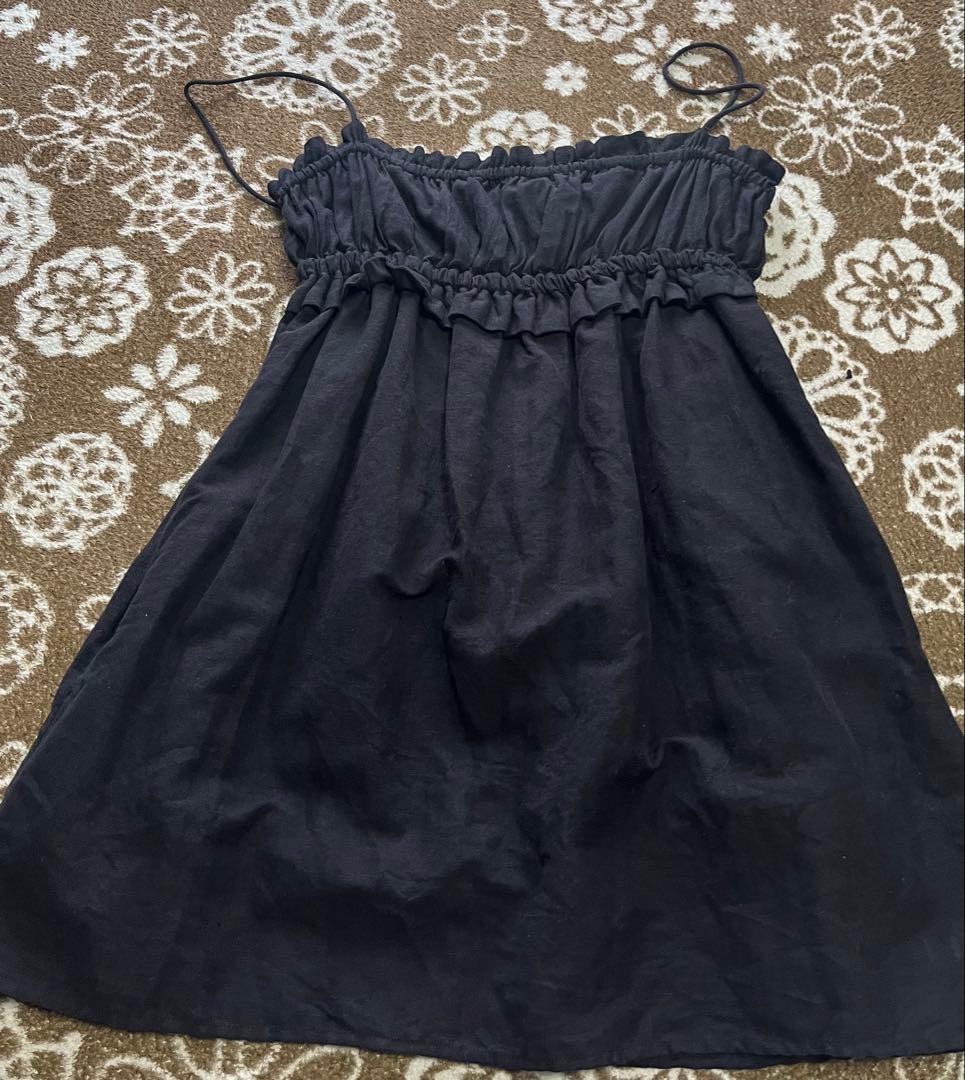 crinkle crinkle crinkle コットンリネンロングキャミソール