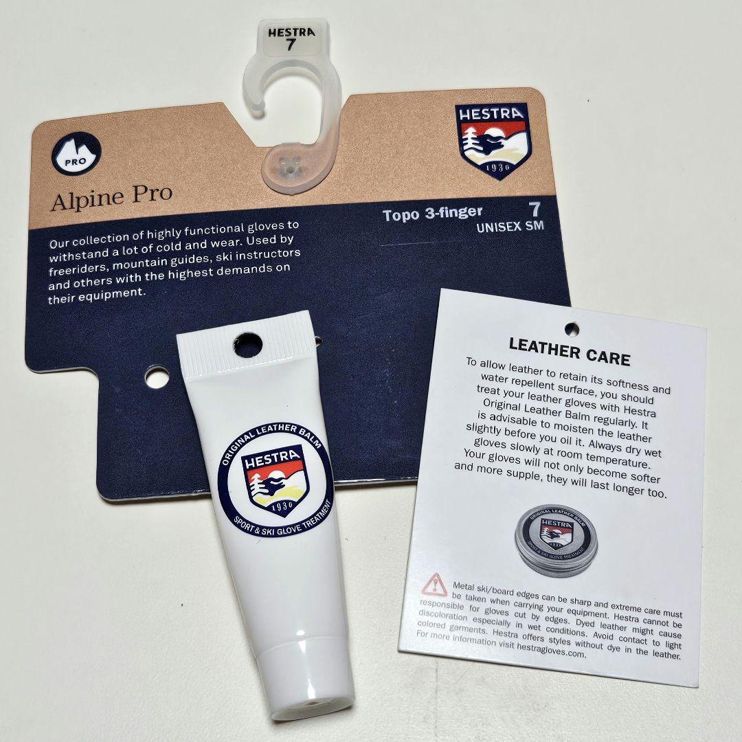 MMM様。Hestra レザーグローブ Topo 3-finger サイズ7