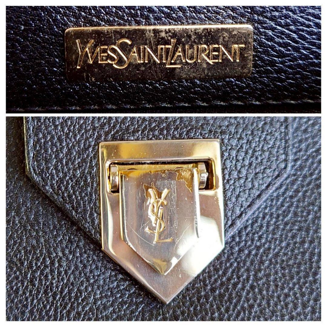 イヴサンローラン カサンドラ ショルダーバッグ 斜め掛け レザー ブラック ロゴ