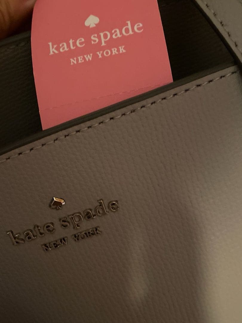 【新品　未使用】kate spade グレー トートバッグ
