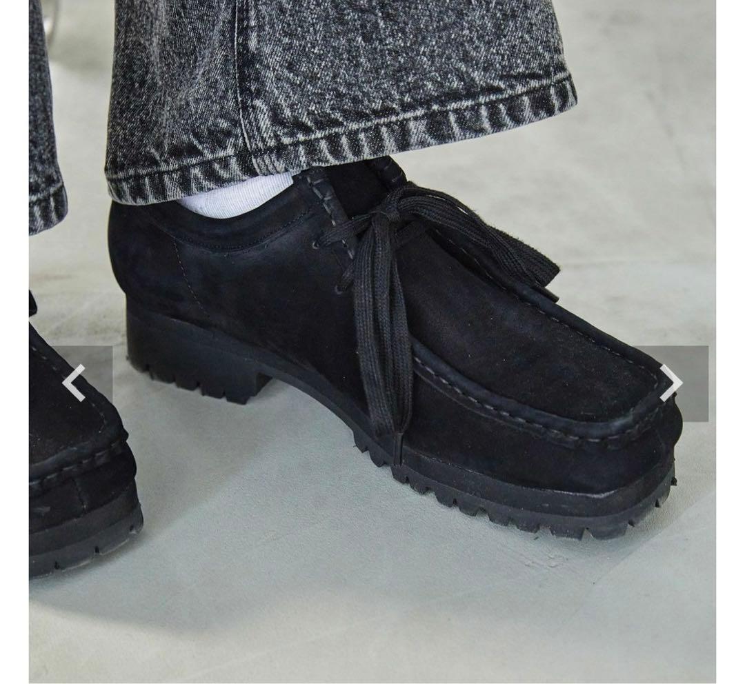 OPENING ACT 黒 スエード　モカシンシューズ Vibramソール