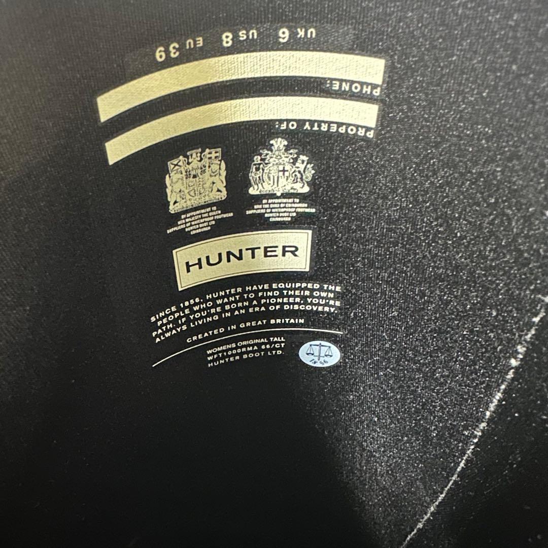 HUNTER　ブラック　UK6（24.5-25.0cm）