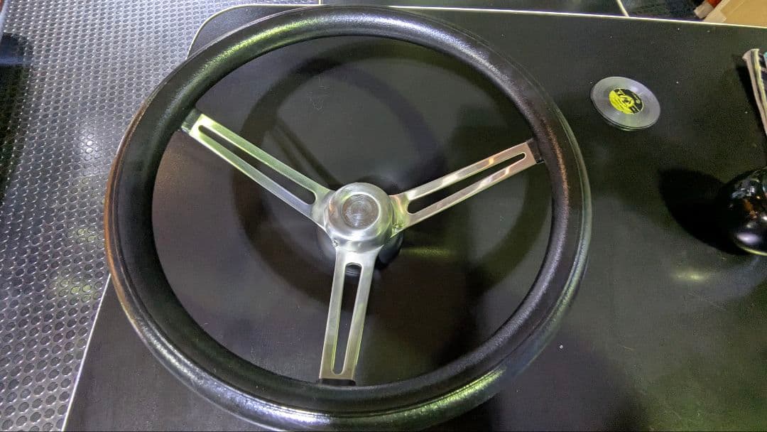 「値下げ致しました！」グランツ ステアリング 3スポーク ボス付き アメ車