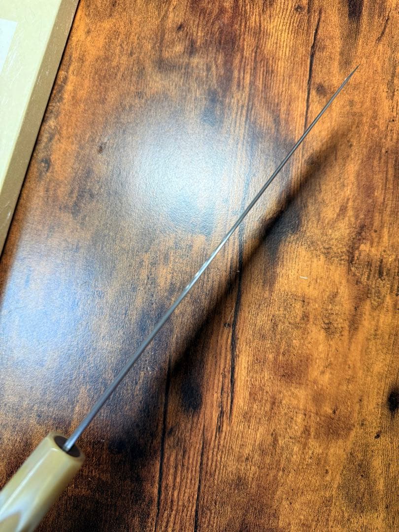 助松　和牛刀 包丁　8寸　VG10 ニッケルアマスカ　紫檀白水牛八角柄