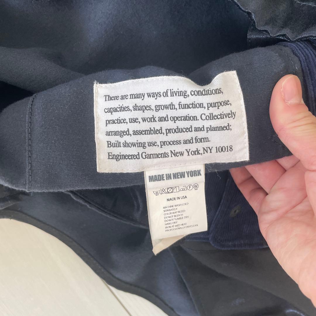 ENGINEERED GARMENTS フード付きベスト Mサイズ ブラック