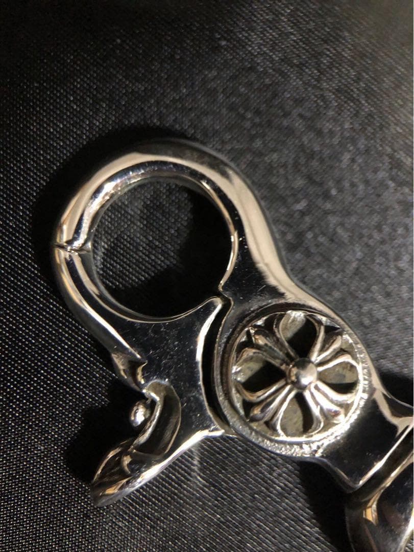 シルバー925 キーホルダー　キーリング　クロス　クロム　2-10 9029