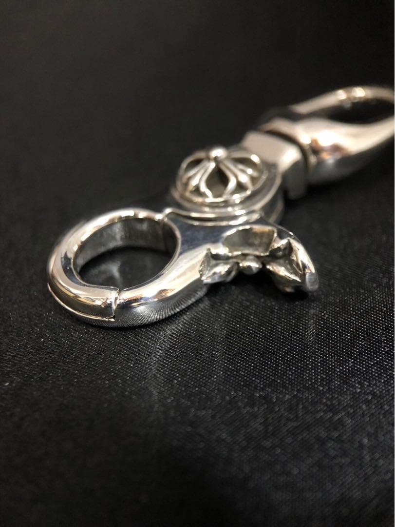 シルバー925 キーホルダー　キーリング　クロス　クロム　2-10 9029