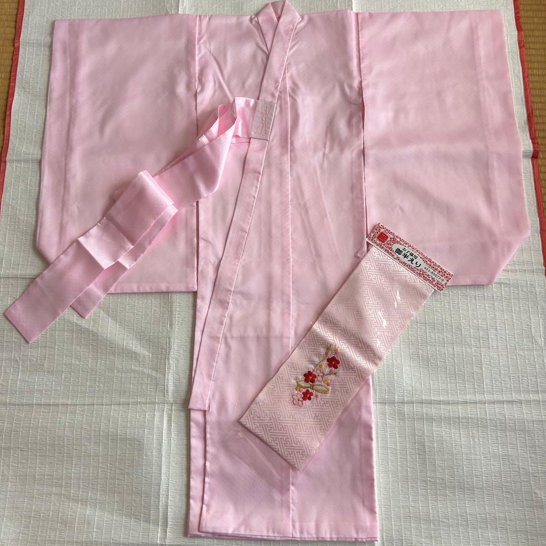 七五三 3歳 フルセット 総絞り 着物 正絹 被布 刺繍 三歳 草履 753