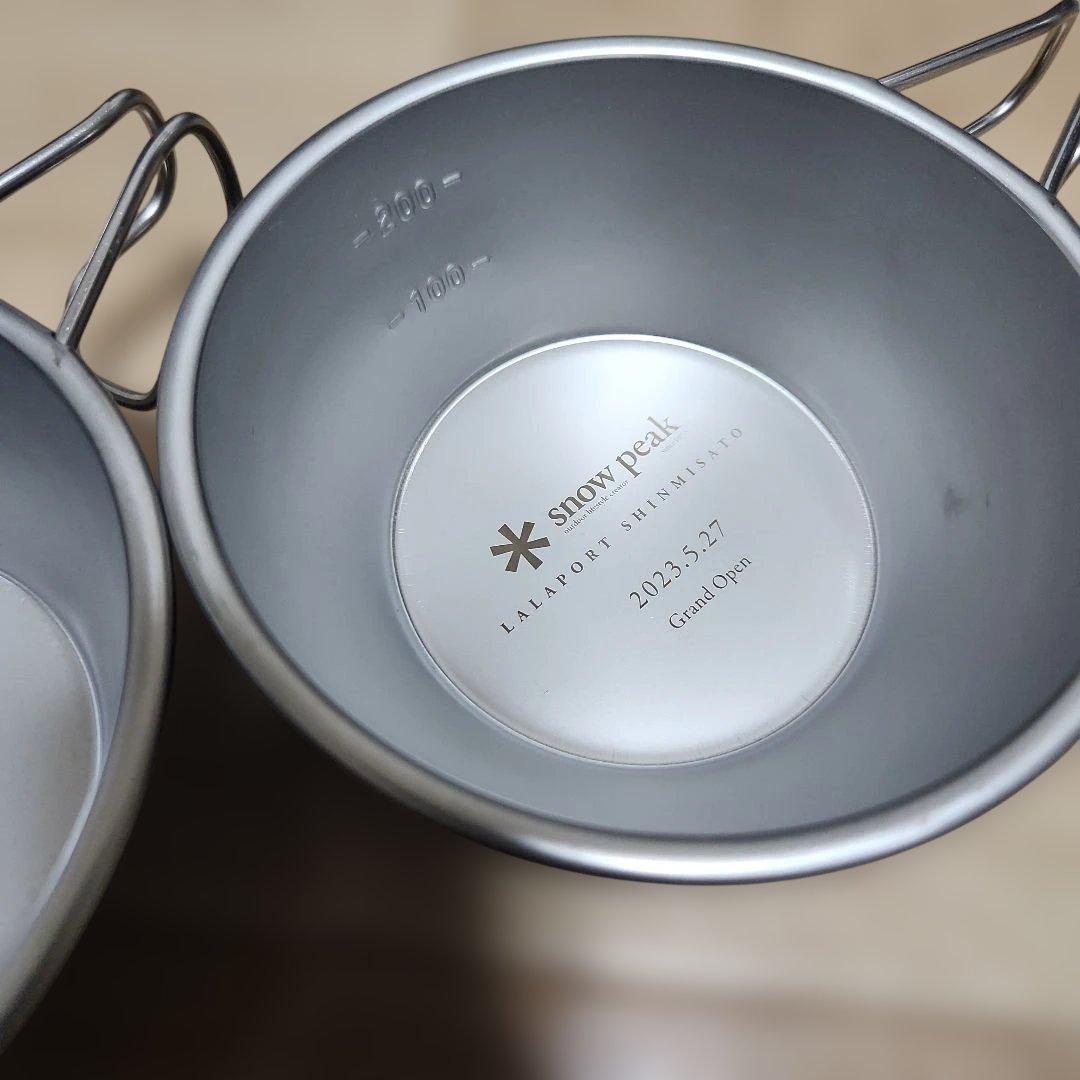 値下げ/スノーピークシエラカップ×2個/ららぽーと新三郷グランドオープン記念品