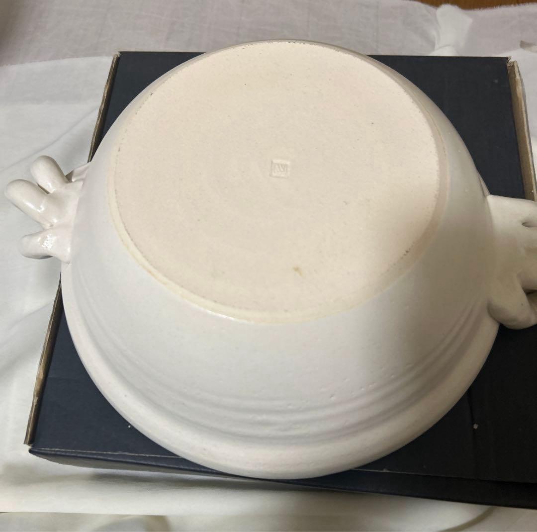 四日市陶芸家　遊宇楽窯　山本安志　土鍋　萬古焼 9号　希少　くじら　希少