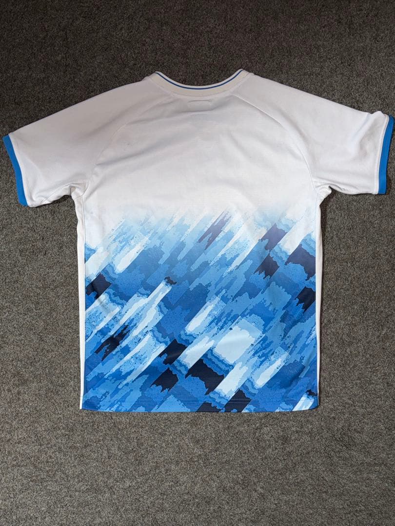 YONEX バドミントンシャツ L ホワイト/ブルー