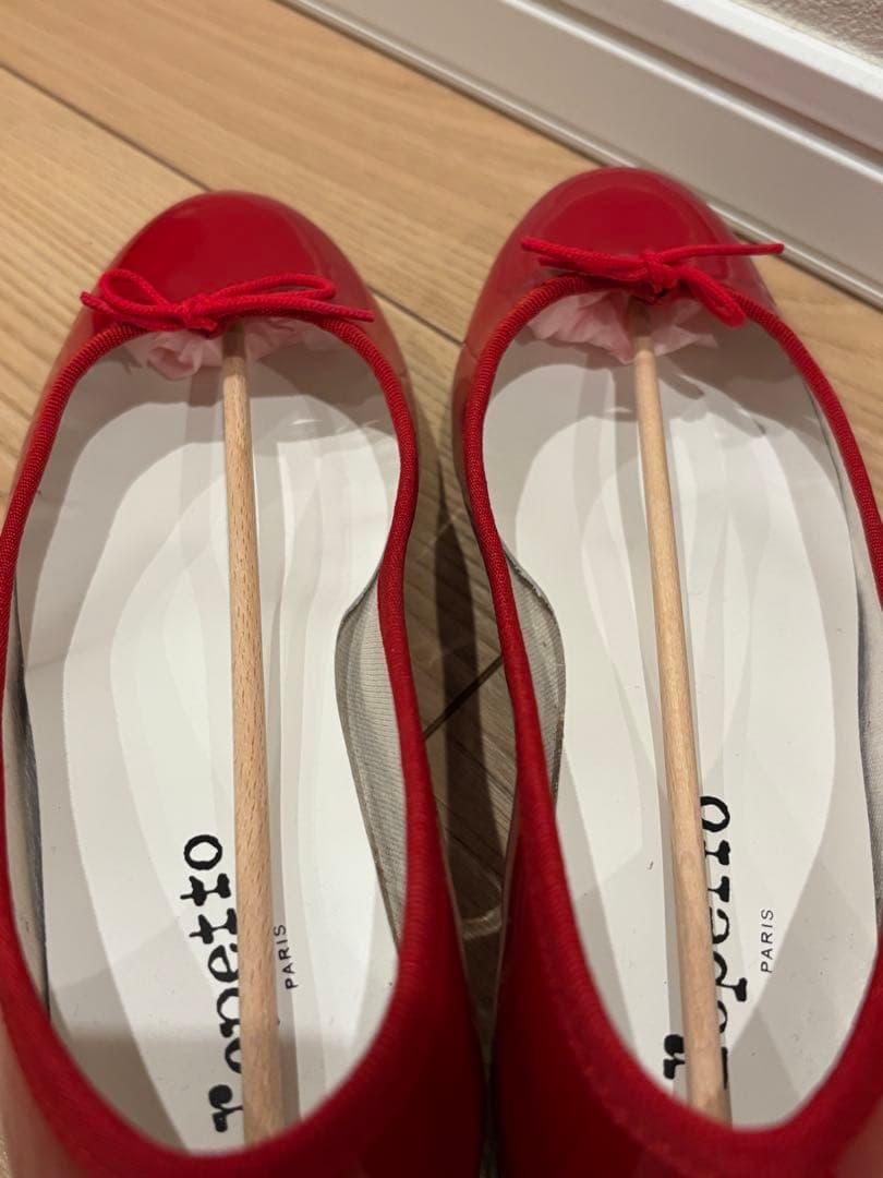 最終値下げ repetto レペット 赤 バレエシューズ 38.5サイズ