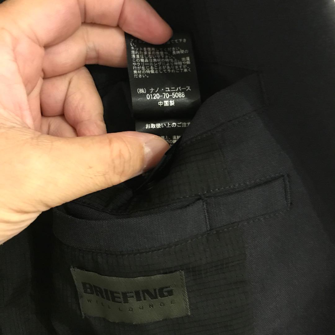 限定コラボ！ナノユニバース×ブリーフィングビジネスジャケットL/別注ブラック