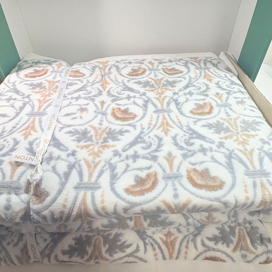 MINTON ミントン　シール織綿毛布（毛羽部分） 140×210cm