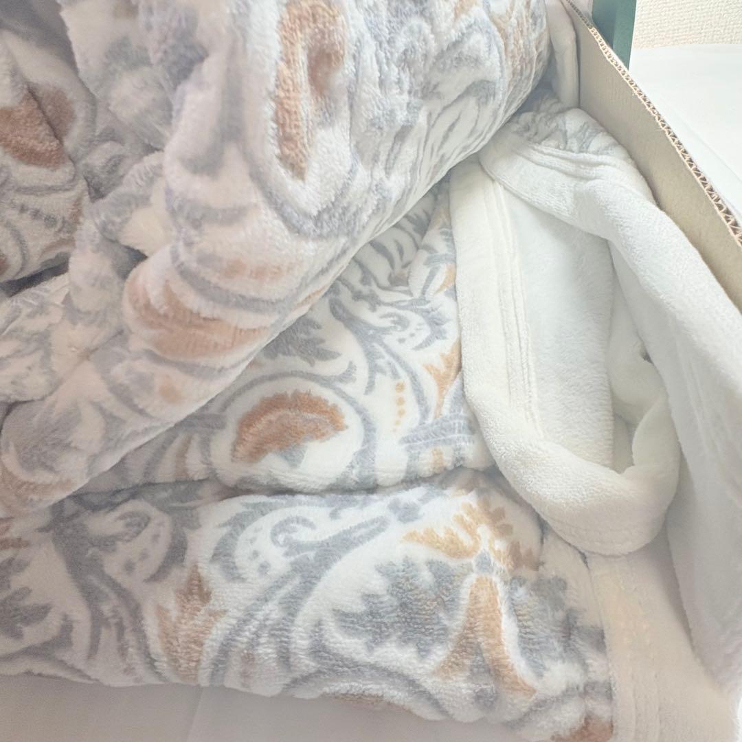 MINTON ミントン　シール織綿毛布（毛羽部分） 140×210cm