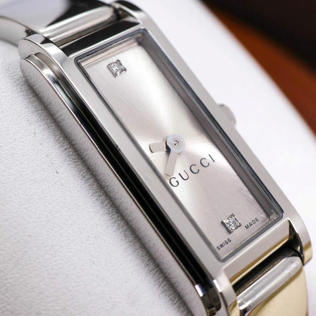 稼働 GUCCI 腕時計 109 バングル 2Pダイヤ レディース 外箱1817