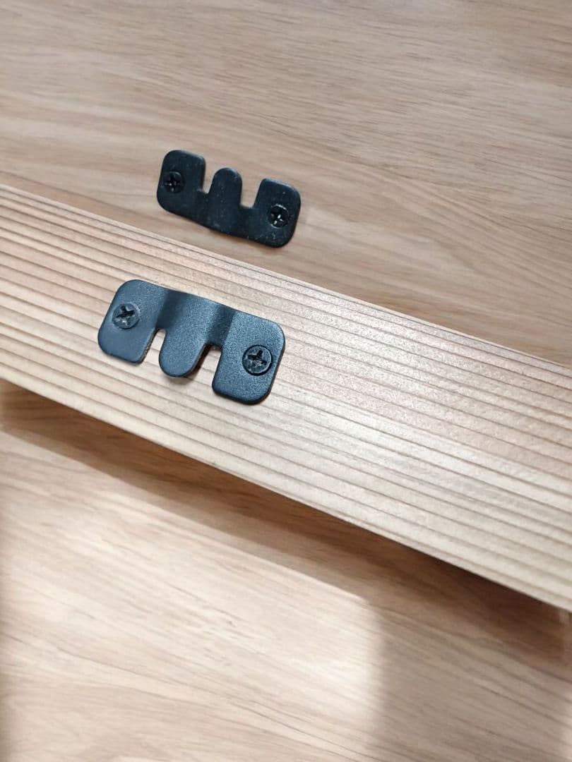 レコードディスプレイレール　LP5枚用2本セット　レコードラック　収納　棚