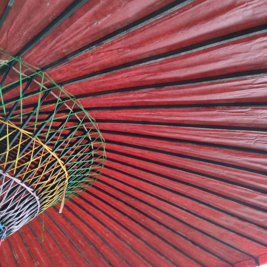 野点用赤傘中サイズ3尺径167cm高さ230cmスタンドは別売り