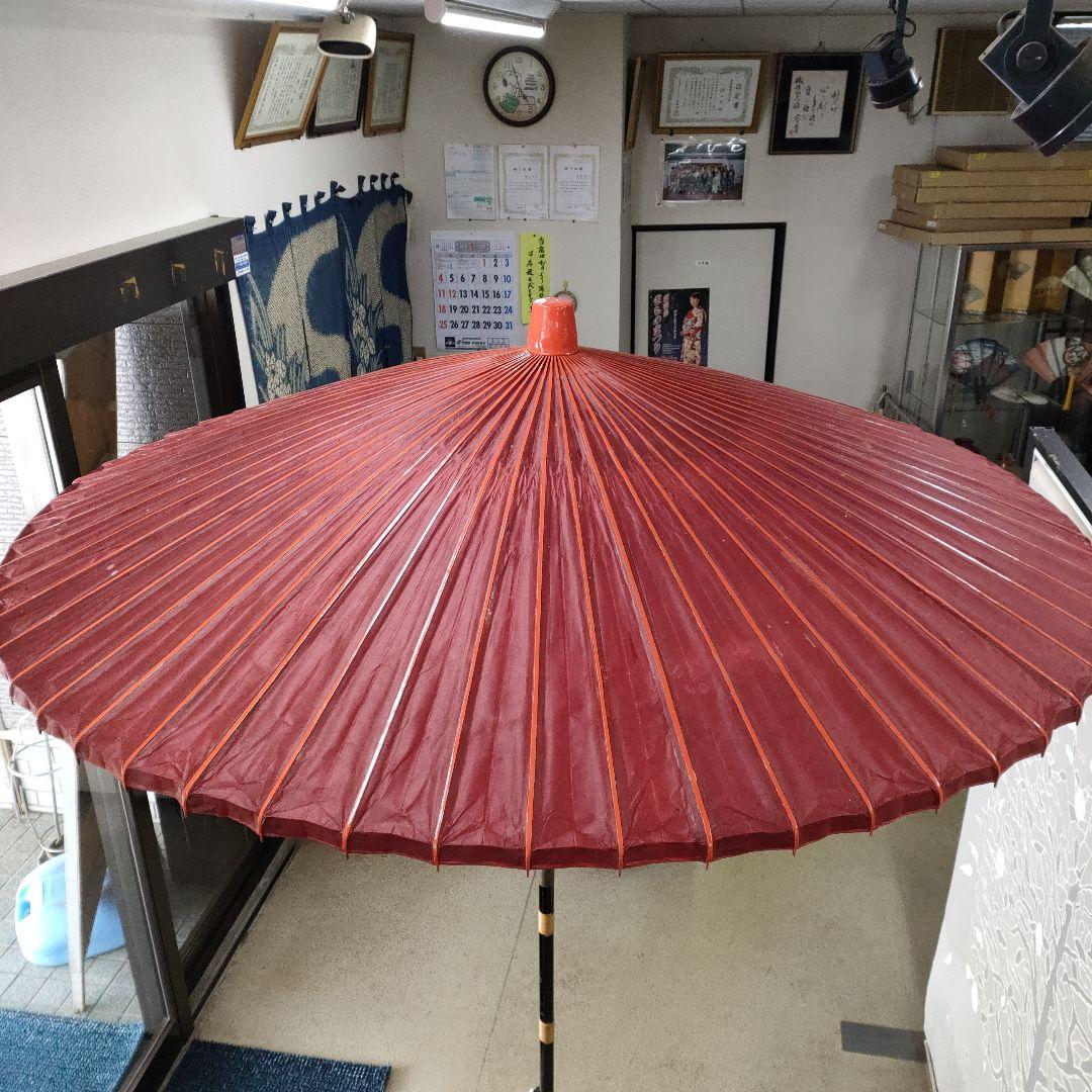 野点用赤傘中サイズ3尺径167cm高さ230cmスタンドは別売り