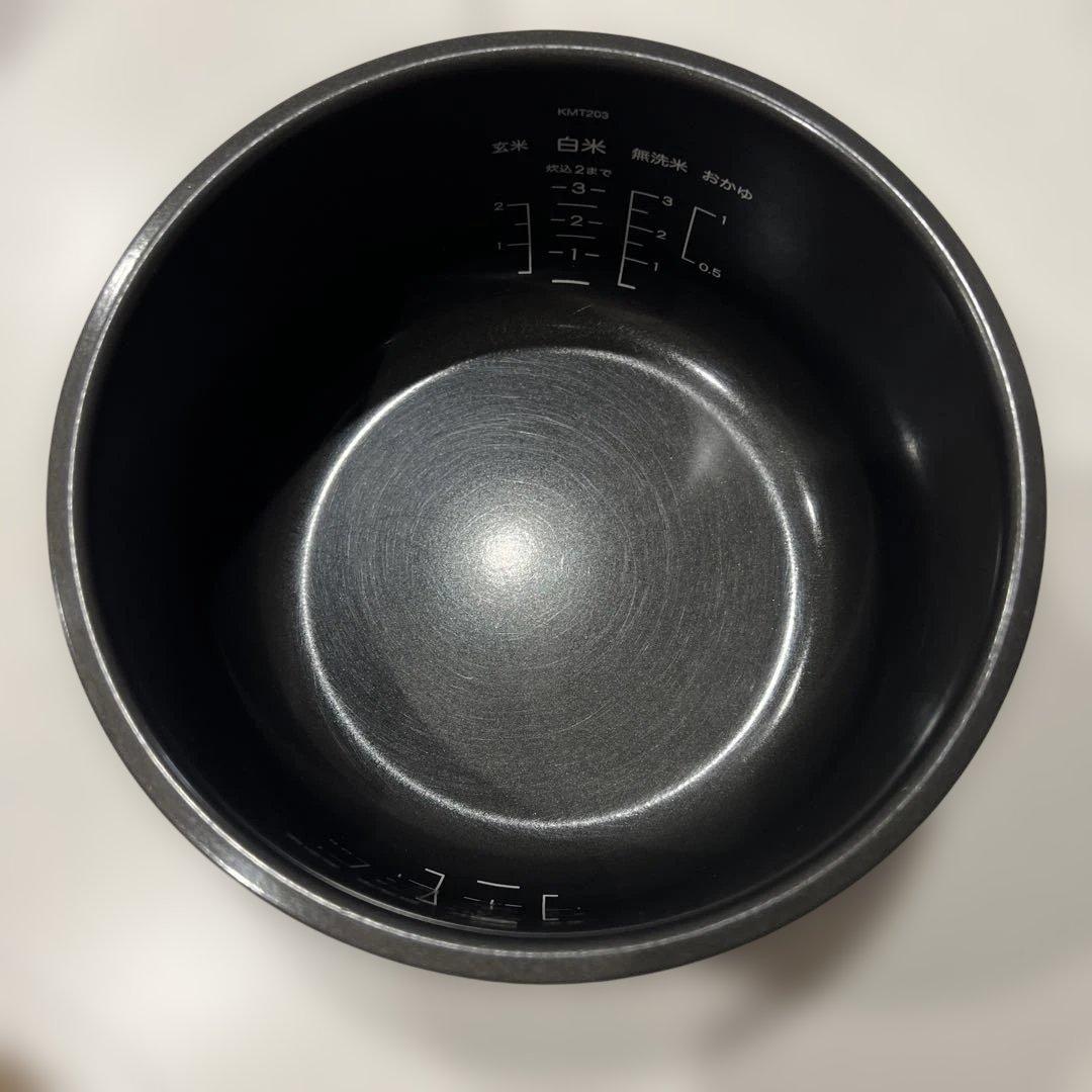 【９月末まで特価】美品　BALMUDA 炊飯器 3合炊き　K03A バルミューダ