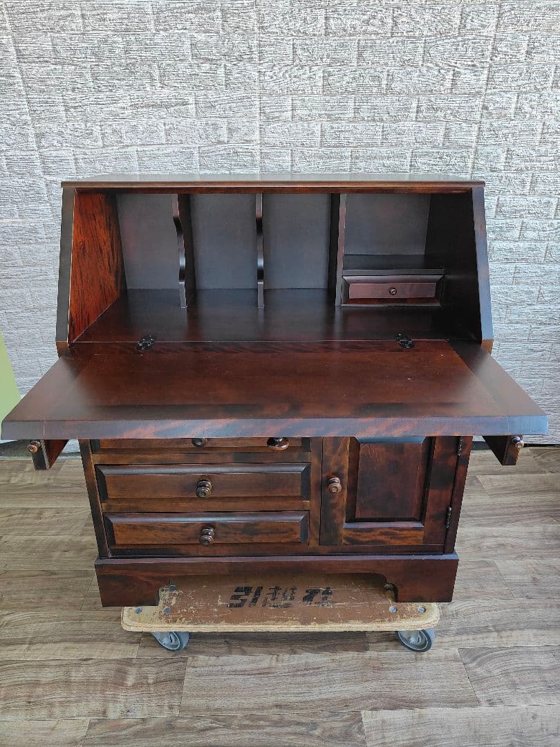 北海道民芸家具 ライティングデスク ライティングビューロー