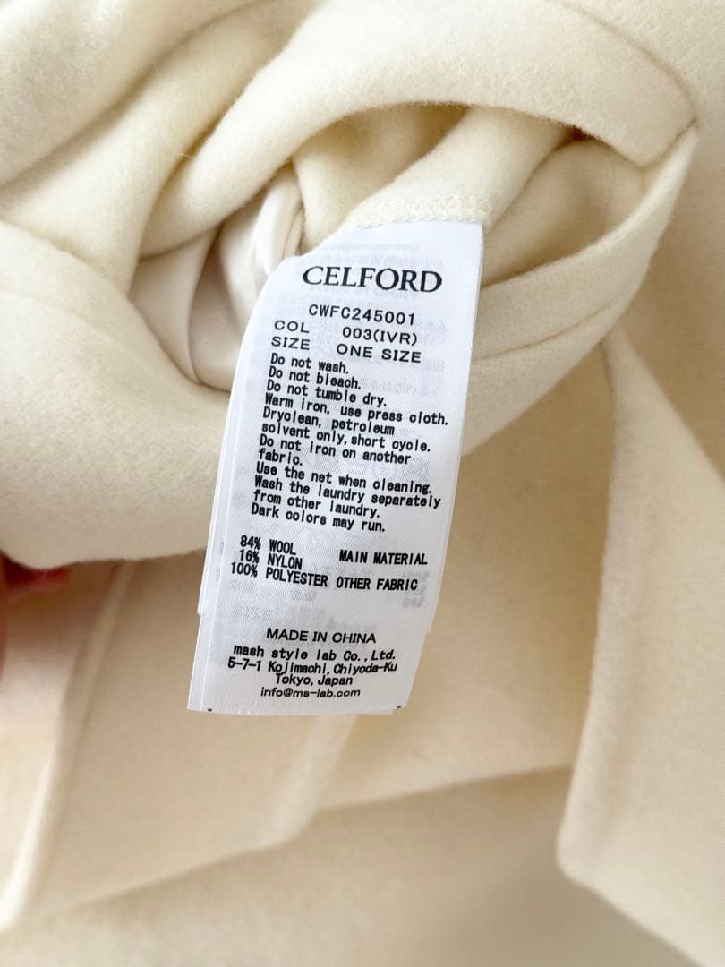 CELFORD / セルフォード ファーポンチョコート CWFC245001