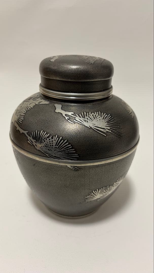 錫器 茶壷 茶器 高さ17.5㎝ 幅14㎝