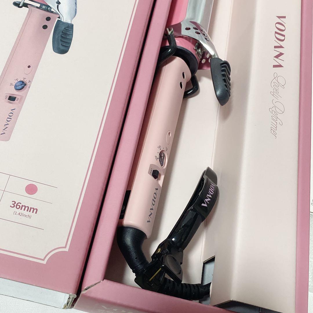 新品未使用 VODANA グラムウェーブ カールアイロン 36mm ピンク