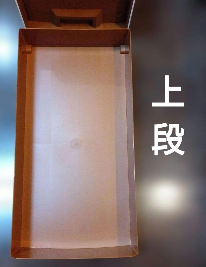 【写真追加】タッパーウェア スーパーチェスト　2段　引き出し　セピア 【A】