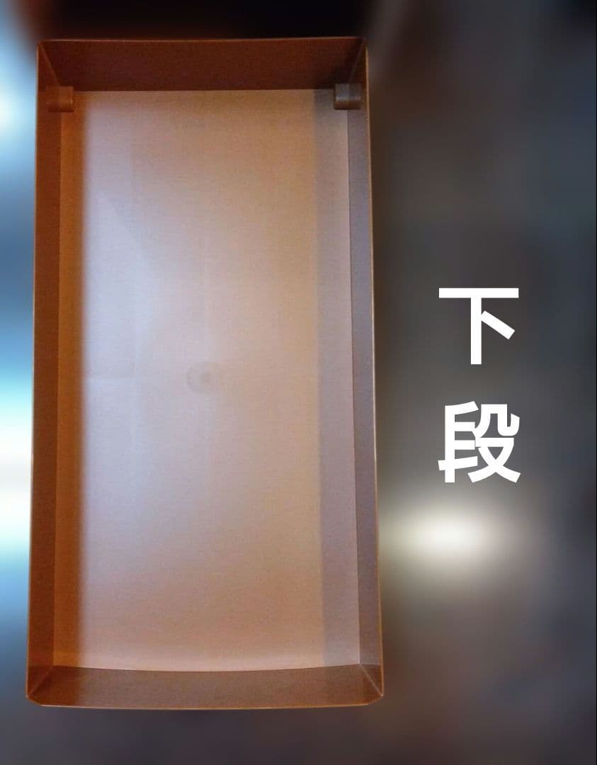 【写真追加】タッパーウェア スーパーチェスト　2段　引き出し　セピア 【A】